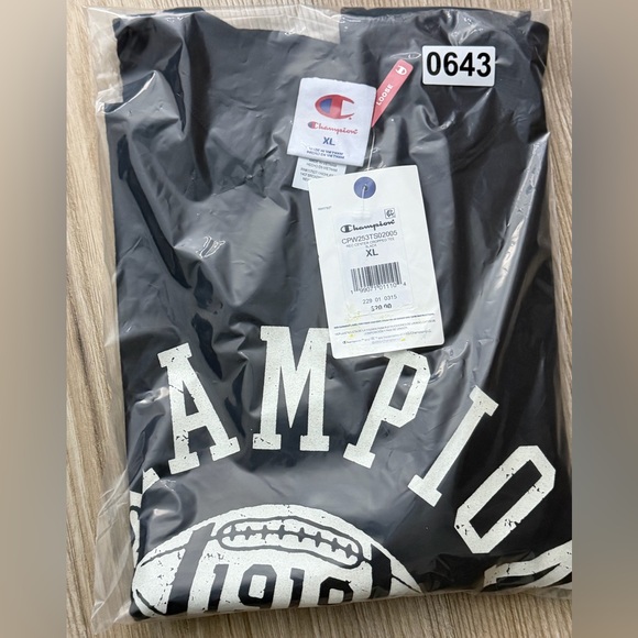 Champion Iconic Cropped Short Sleeve T Shirt - Black XS, M, L & XL - Picture 13 of 15